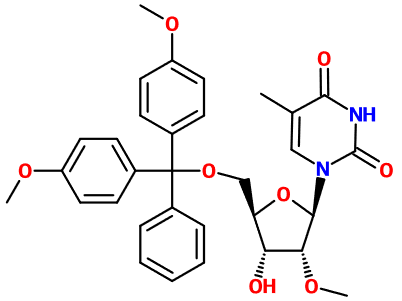 MC080626 5'-O-DMT-2'-O-methyl-5-methyluridine (图片) MC080626 5'-O-DMT-2'-O-methyl-5-methyluridine